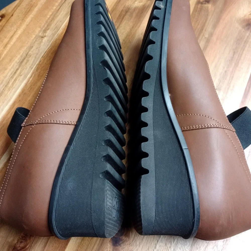 Loints of Holland Shoes Leather Mary Jane Wedge‎ Size 41 Comfort Shoes
